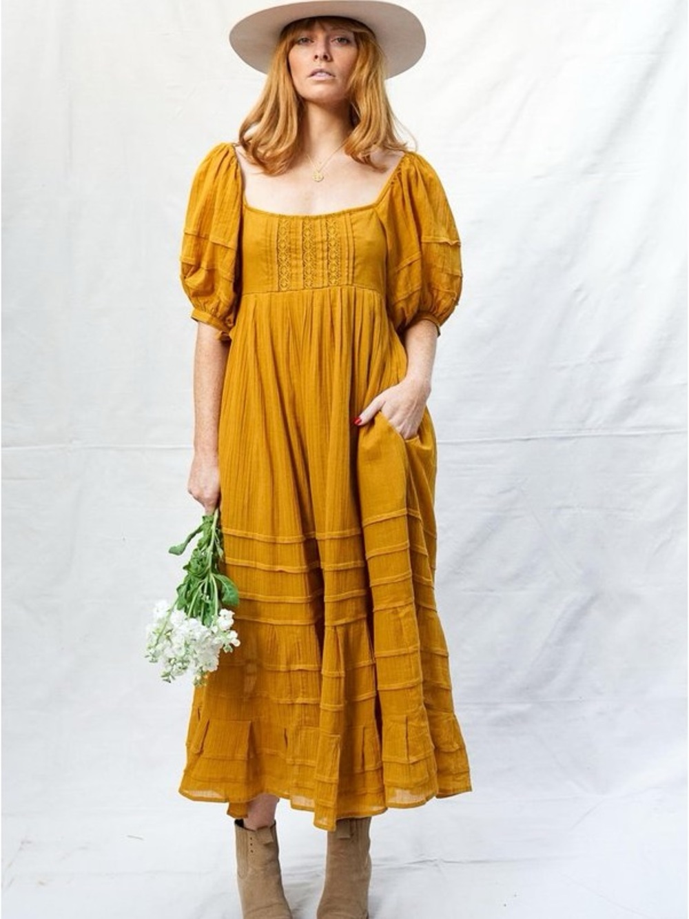 Free people let’s be friends midi dress